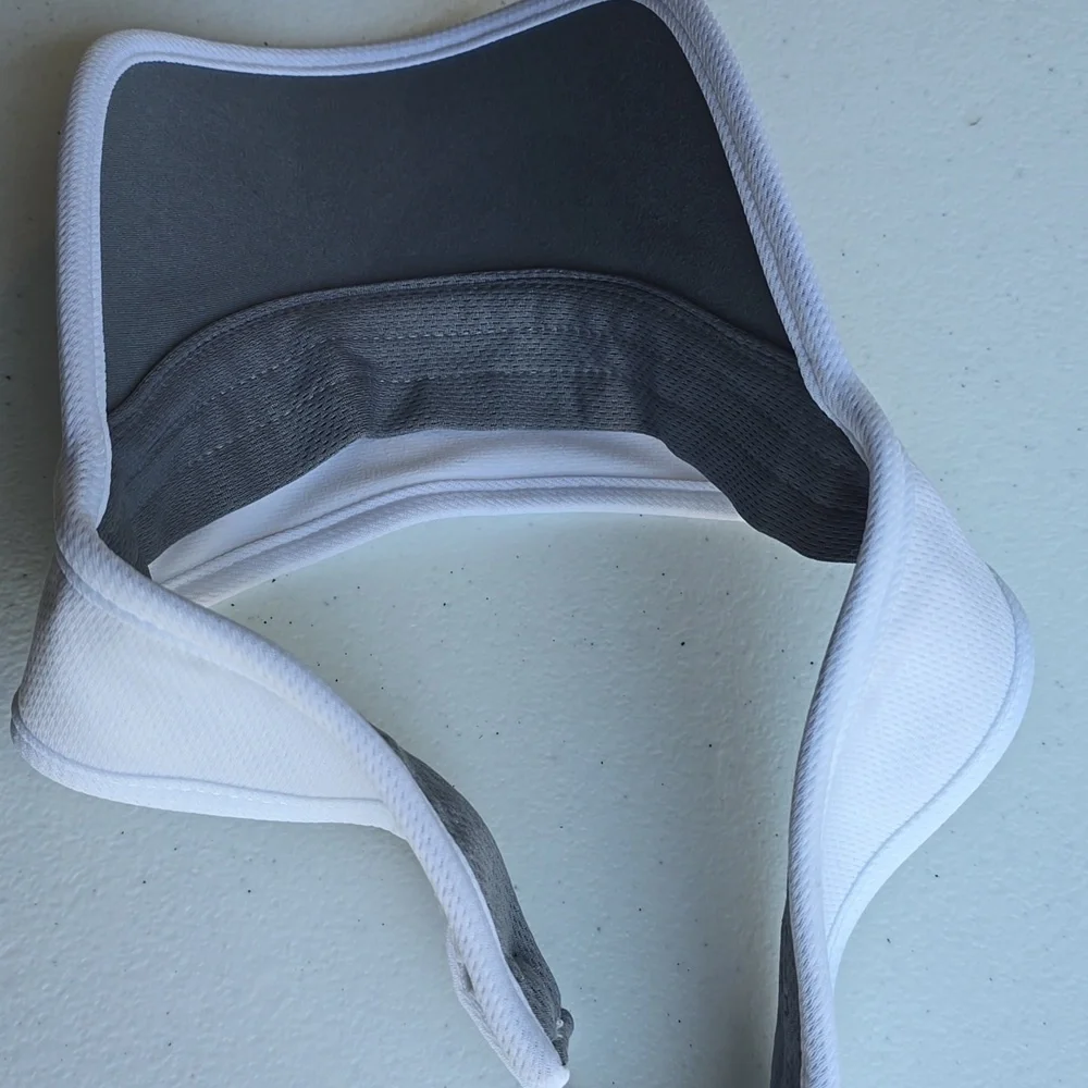 Adidas White Visor Hat